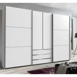 Wohnen Kleiderschränke<Weißer Schlafzimmerschrank in modernem Design - Gastruna