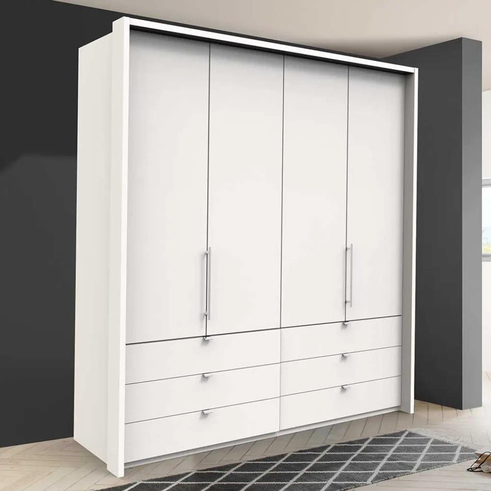Wohnen Kleiderschränke|Schränke<Weißer Schlafzimmerschrank mit Falttüren - Donpiave