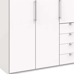 Wohnen Kleiderschränke|Schränke<Weißer Schrank für Kleidung mit Falttüren - Donpiave