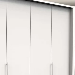 Wohnen Kleiderschränke|Schränke<Weißer Schrank für Kleidung mit Falttüren - Donpiave