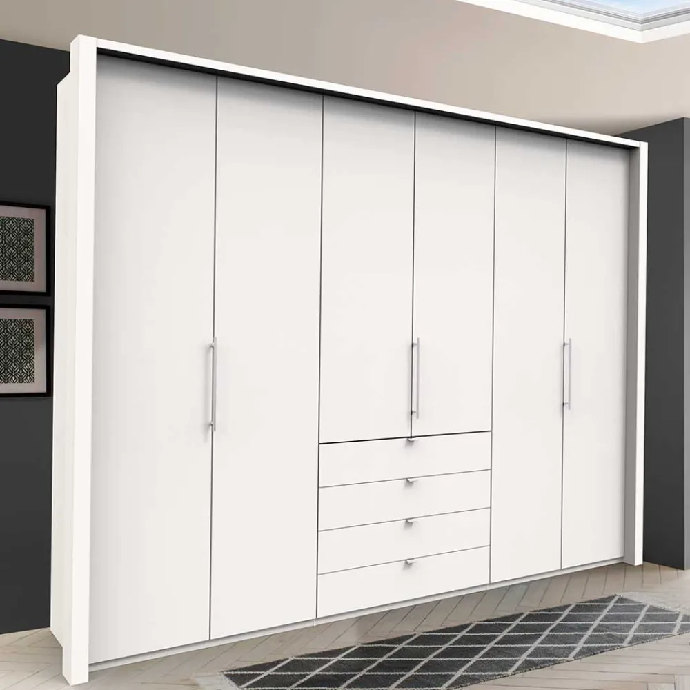 Wohnen Kleiderschränke<Weißer Schrank für Schlafraum 300 cm breit - Donpiave