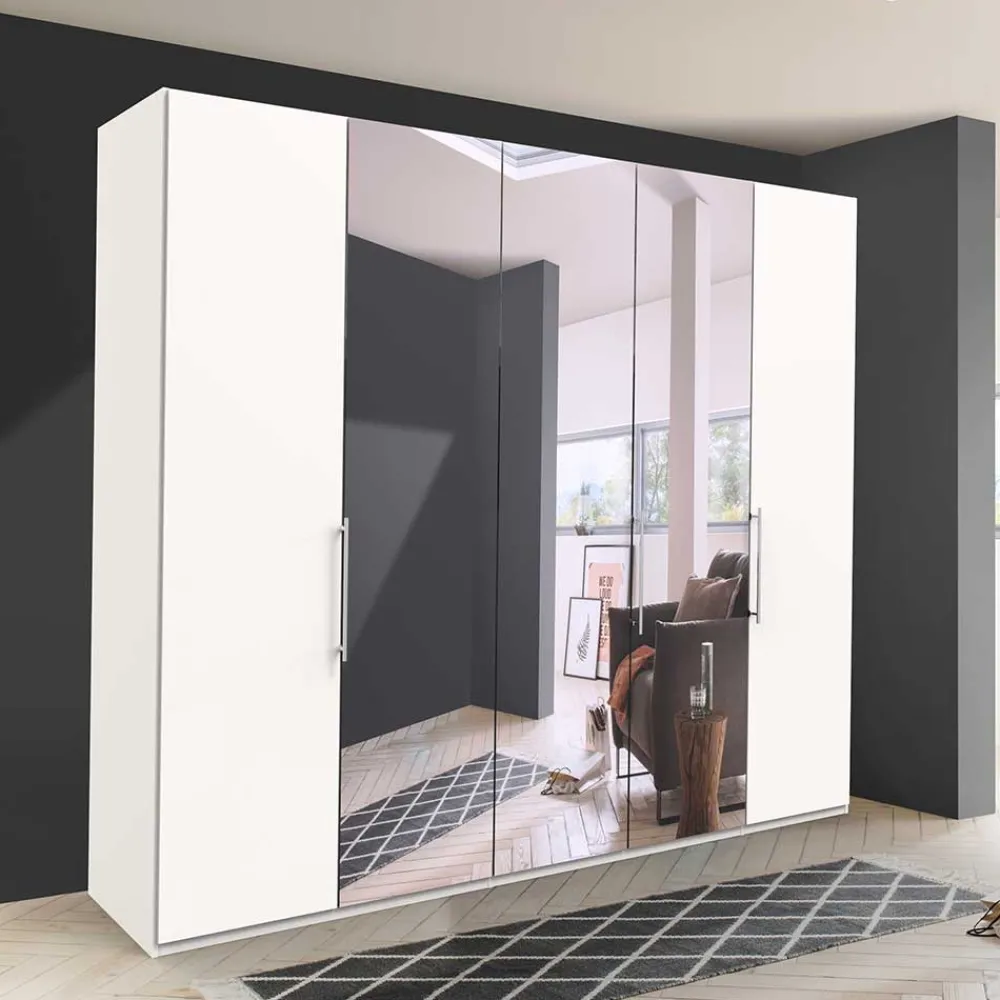 Wohnen Kleiderschränke<Weißer Schrank fürs Schlafzimmer mit Spiegeln - Donpiave
