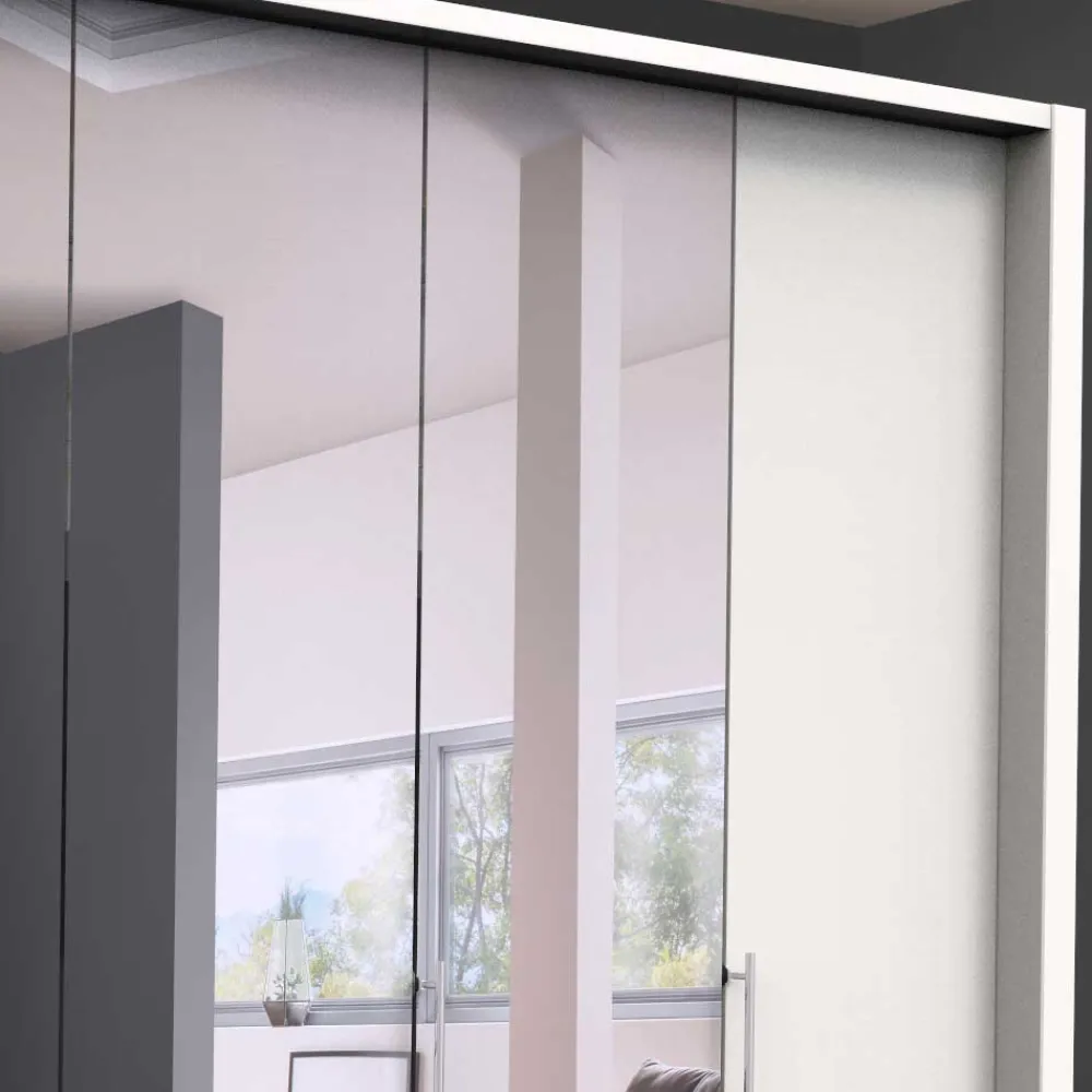 Wohnen Kleiderschränke<Weißer Schrank fürs Schlafzimmer mit Spiegeln - Donpiave