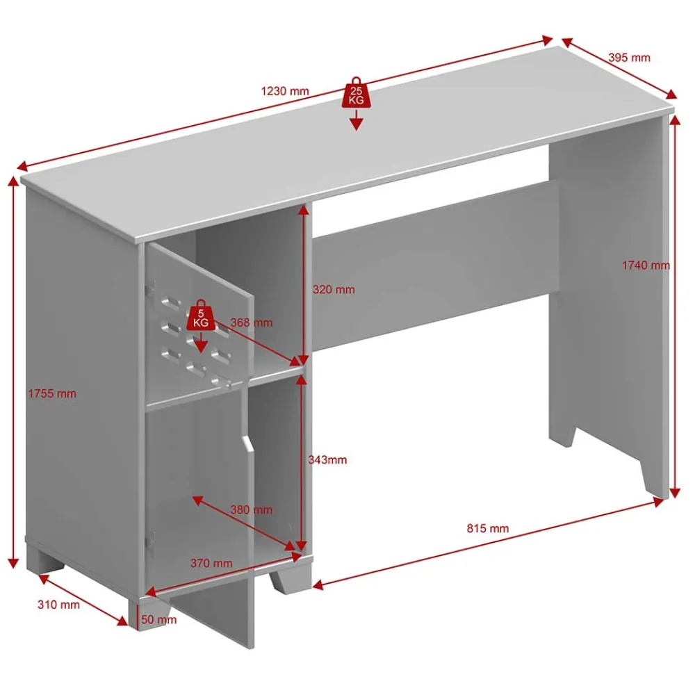 Wohnen Tische<Weißer Schreibtisch im Skandi Design - Naidlas