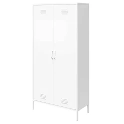 Wohnen Vitrinen<Weißer Universalschrank aus Metall - Elyett