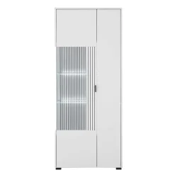 Wohnen Vitrinen<Weißer Vitrinenschrank 2-türig - Dualkos