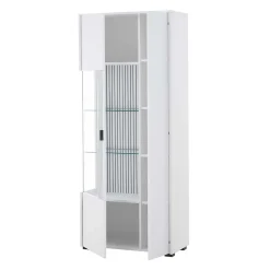 Wohnen Vitrinen<Weißer Vitrinenschrank 2-türig - Dualkos