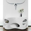 Wohnen Sideboards<Weißes Design Hochglanzregal mit 5 Fächern - Scarula
