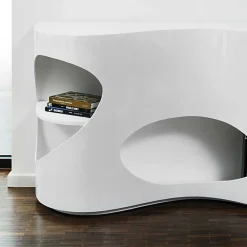 Wohnen Sideboards<Weißes Design Hochglanzregal mit 5 Fächern - Scarula