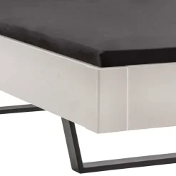Wohnen Betten<Weißes Doppelbett aus Kiefer Massivholz - Lardias