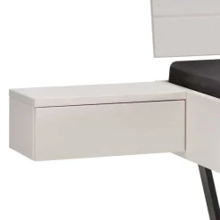 Wohnen Betten<Weißes Doppelbett aus Kiefer Massivholz - Lardias