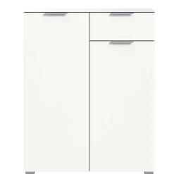 Wohnen Kommoden<Weißes Highboard mit zwei Türen und Schublade - Intiatos