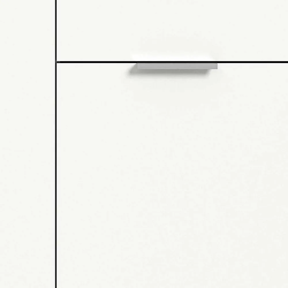 Wohnen Kommoden<Weißes Highboard mit zwei Türen und Schublade - Intiatos