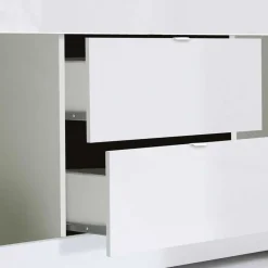 Wohnen Tv & Hifi-Möbel<Weißes Hochglanz Lowboard für TV - Sogno