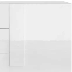 Wohnen Sideboards<Weißes Hochglanz Sideboard mit Tür - Kerym