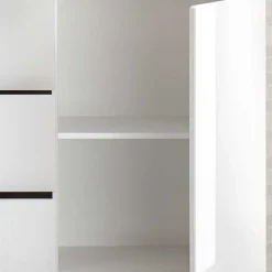 Wohnen Sideboards<Weißes Hochglanz Sideboard mit Tür - Kerym