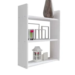 Wohnen Regale<Weißes Holz Hängeregal mit 60 cm Breite - Grenvana