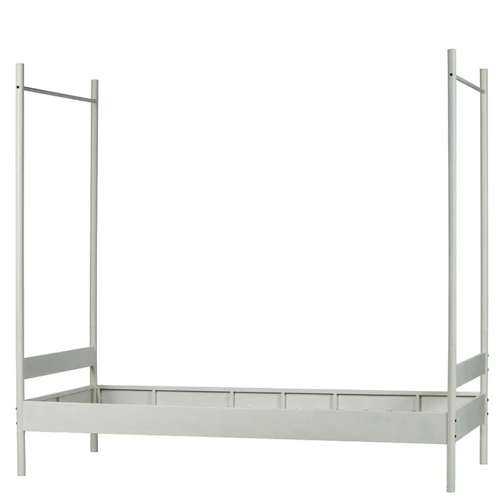 Wohnen Betten<Weißes Metallbett mit Baldachin - Jenva