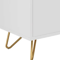 Wohnen Sideboards<Weißes Sideboard 150cm mit Haarnadel Beinen - Donny