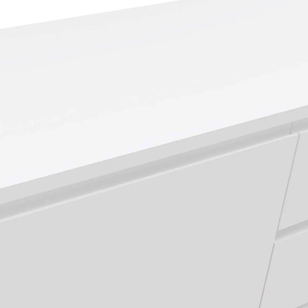 Wohnen Sideboards<Weißes Sideboard 150cm mit Haarnadel Beinen - Donny