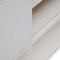 Wohnen Sideboards<Weißes Sideboard in halboffenem Design - Dresconio