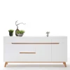 Wohnen Sideboards<Weißes Sideboard Maiky mit Griffmulden