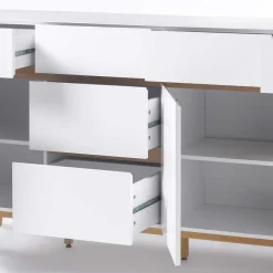 Wohnen Sideboards<Weißes Sideboard Maiky mit Griffmulden