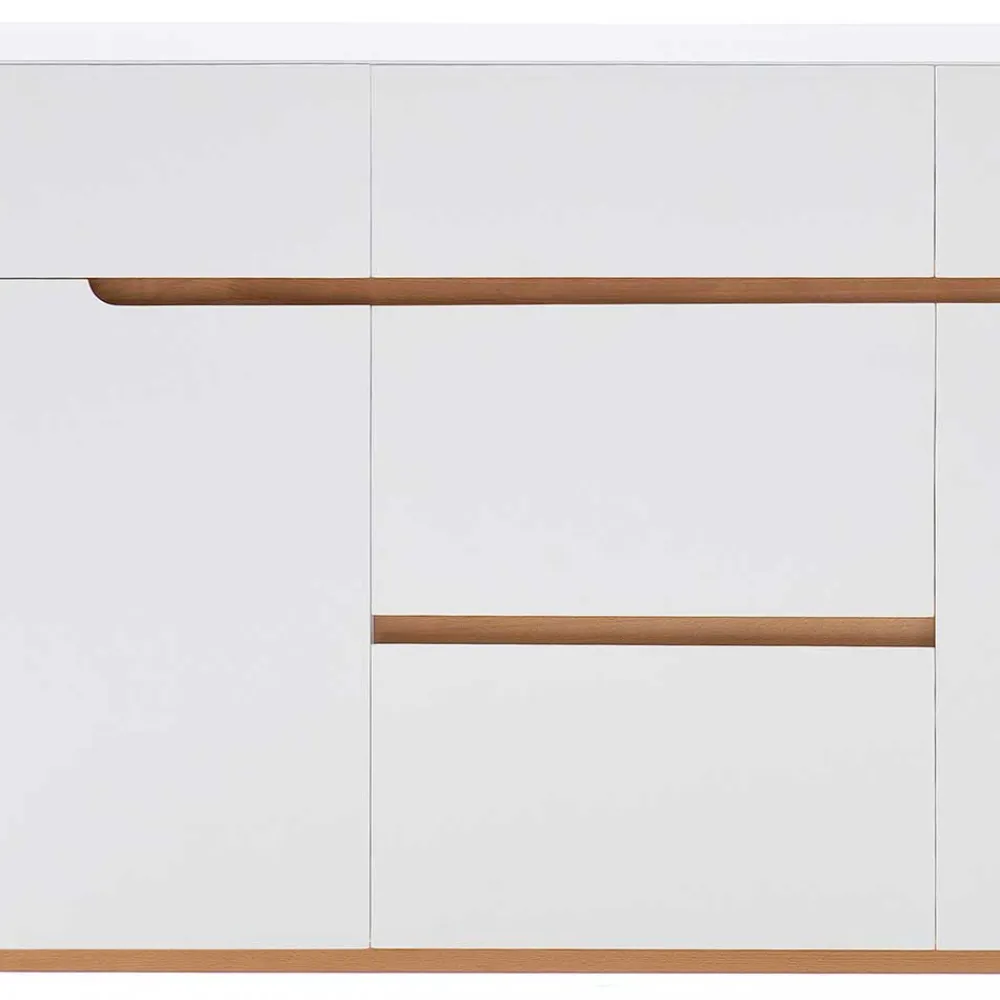 Wohnen Sideboards<Weißes Sideboard Maiky mit Griffmulden