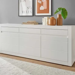 Wohnen Sideboards<Weißes Sideboard mit 217 cm Breite - Ilana