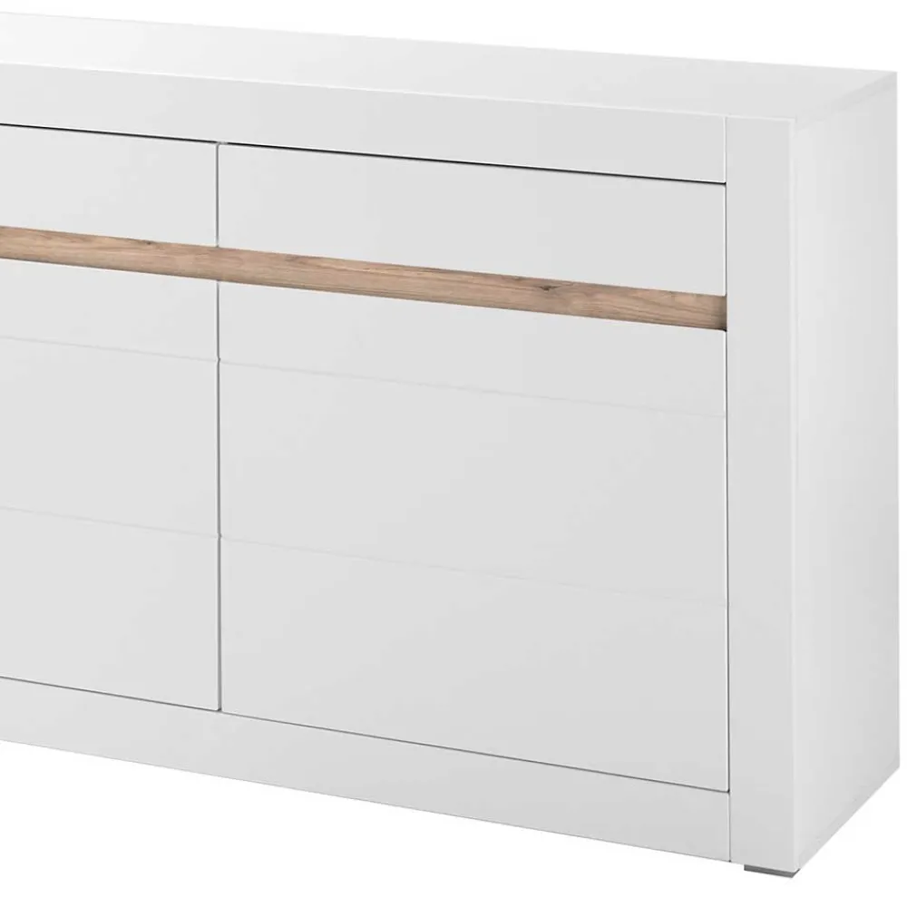 Wohnen Sideboards<Weißes Sideboard mit 217 cm Breite - Ilana