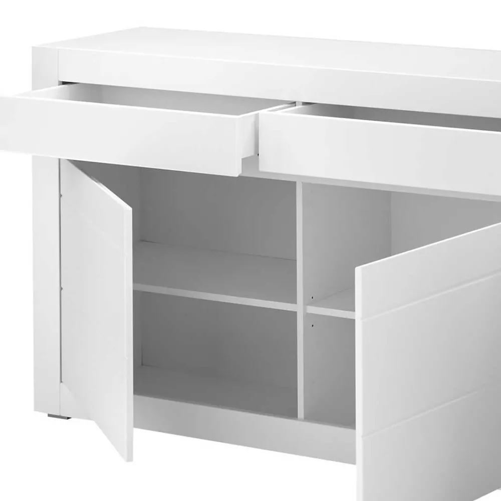 Wohnen Sideboards<Weißes Sideboard mit 217 cm Breite - Ilana