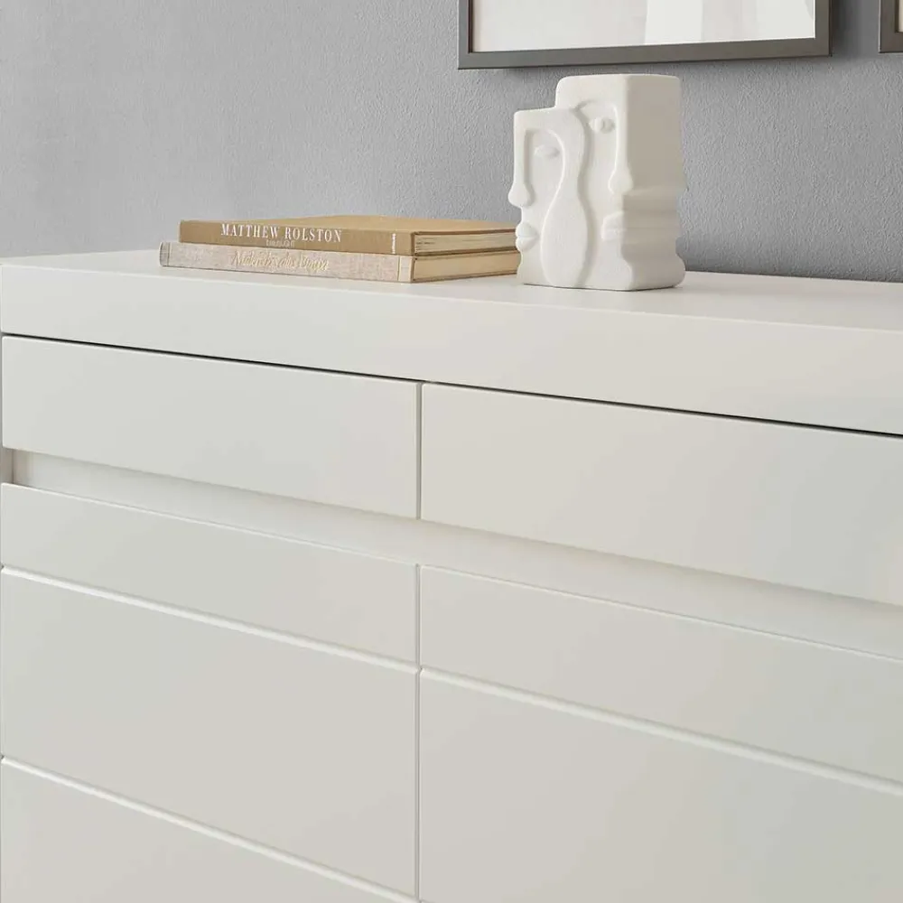 Wohnen Sideboards<Weißes Sideboard mit 217 cm Breite - Ilana