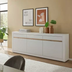 Wohnen Sideboards<Weißes Sideboard mit 217 cm Breite - Ilana