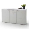 Wohnen Sideboards<Weißes Sideboard mit Sockelgestell - Hazime