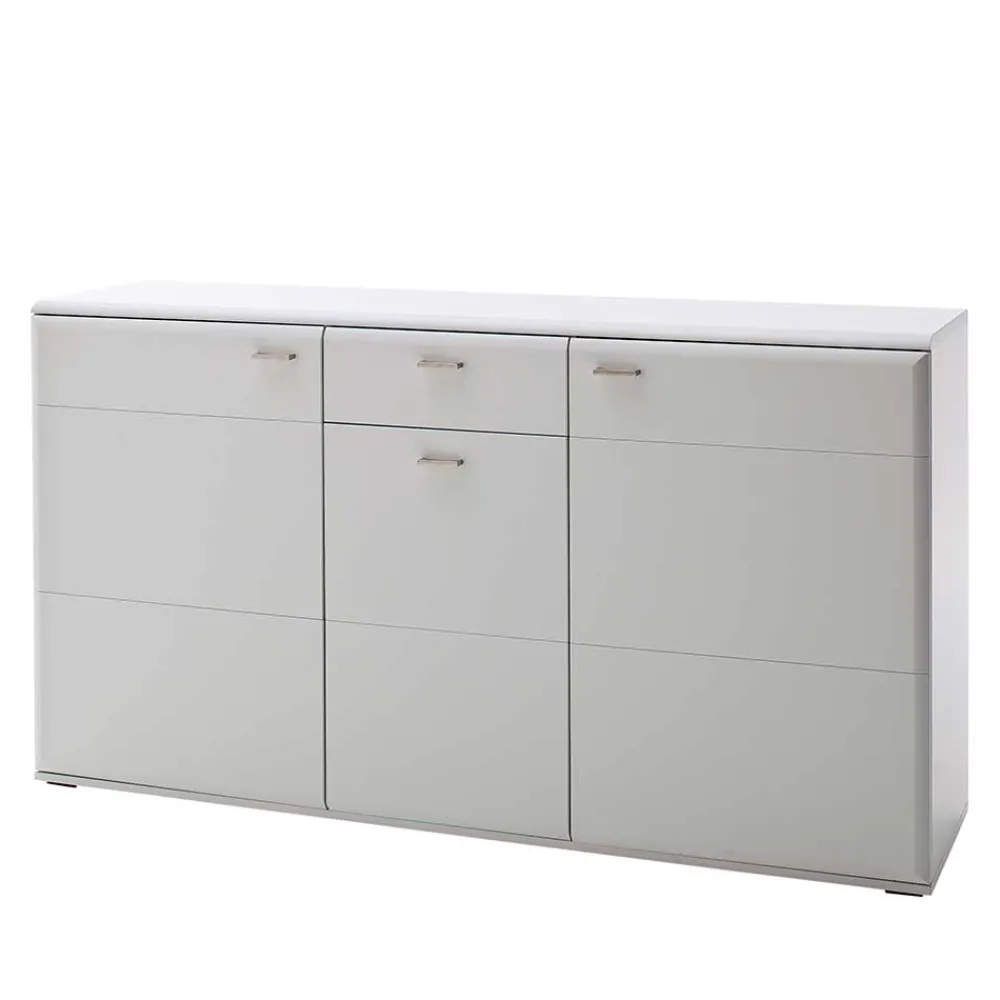Wohnen Sideboards<Weißes Sideboard mit Sockelgestell - Hazime