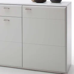 Wohnen Sideboards<Weißes Sideboard mit Sockelgestell - Hazime