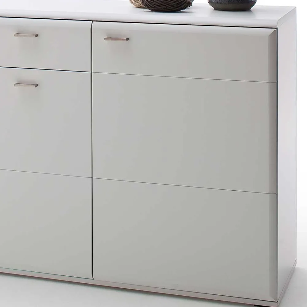 Wohnen Sideboards<Weißes Sideboard mit Sockelgestell - Hazime