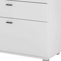 Wohnen Sideboards<Weißes Sideboard mit vier Schubladen und zwei Klappen - Tirol