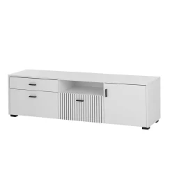 Wohnen Tv & Hifi-Möbel|Lowboards<Weißes TV Board 150 cm breit - Dualkos