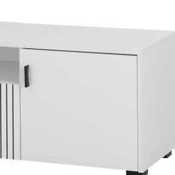 Wohnen Tv & Hifi-Möbel|Lowboards<Weißes TV Board 150 cm breit - Dualkos