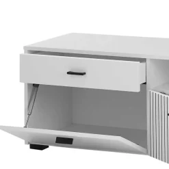 Wohnen Tv & Hifi-Möbel|Lowboards<Weißes TV Board 150 cm breit - Dualkos