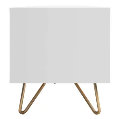 Wohnen Tv & Hifi-Möbel|Lowboards<Weißes TV Lowboard mit Klappe & Schublade - Marmore