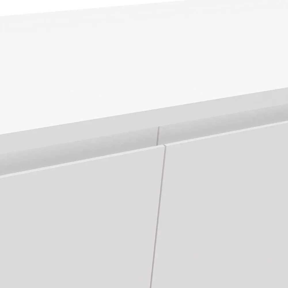 Wohnen Tv & Hifi-Möbel|Lowboards<Weißes TV Lowboard mit Klappe & Schublade - Marmore