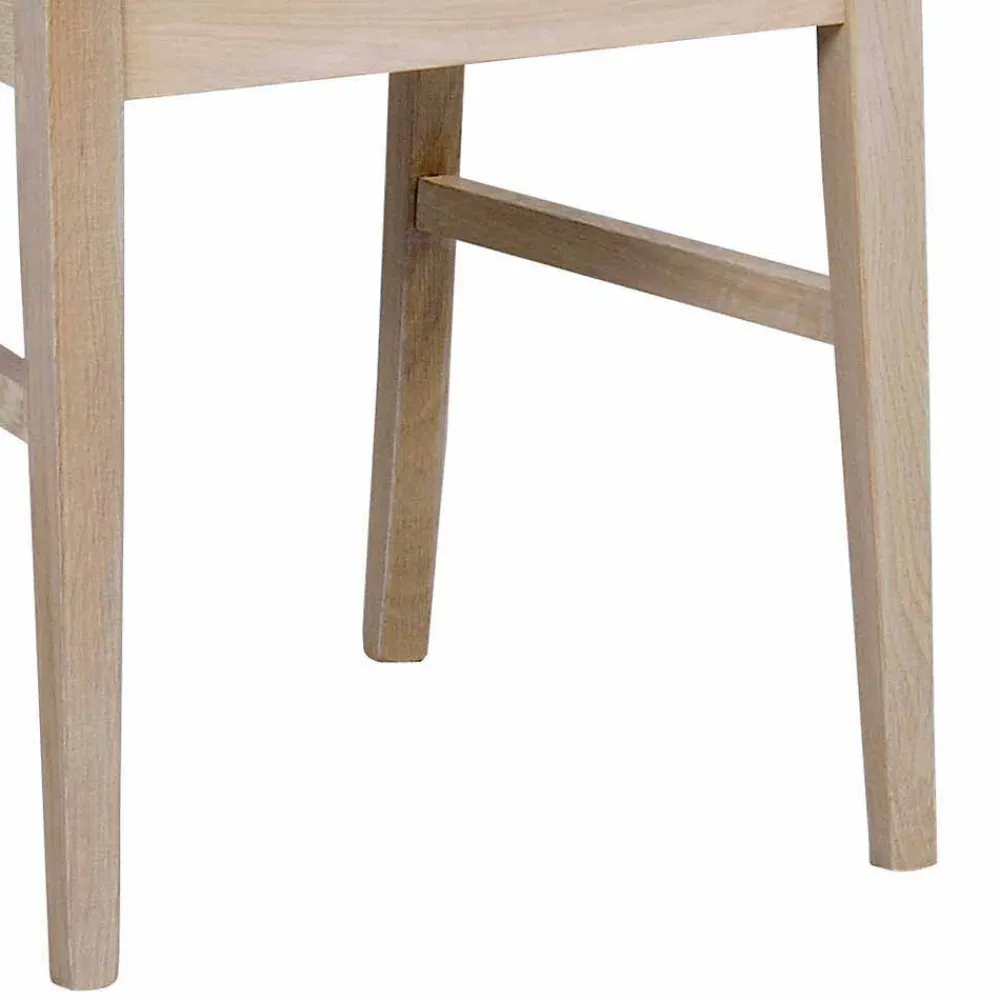 Wohnen Sitzgruppe<White Wash Esstischgruppe aus Eiche - Pessoa (fünfteilig)
