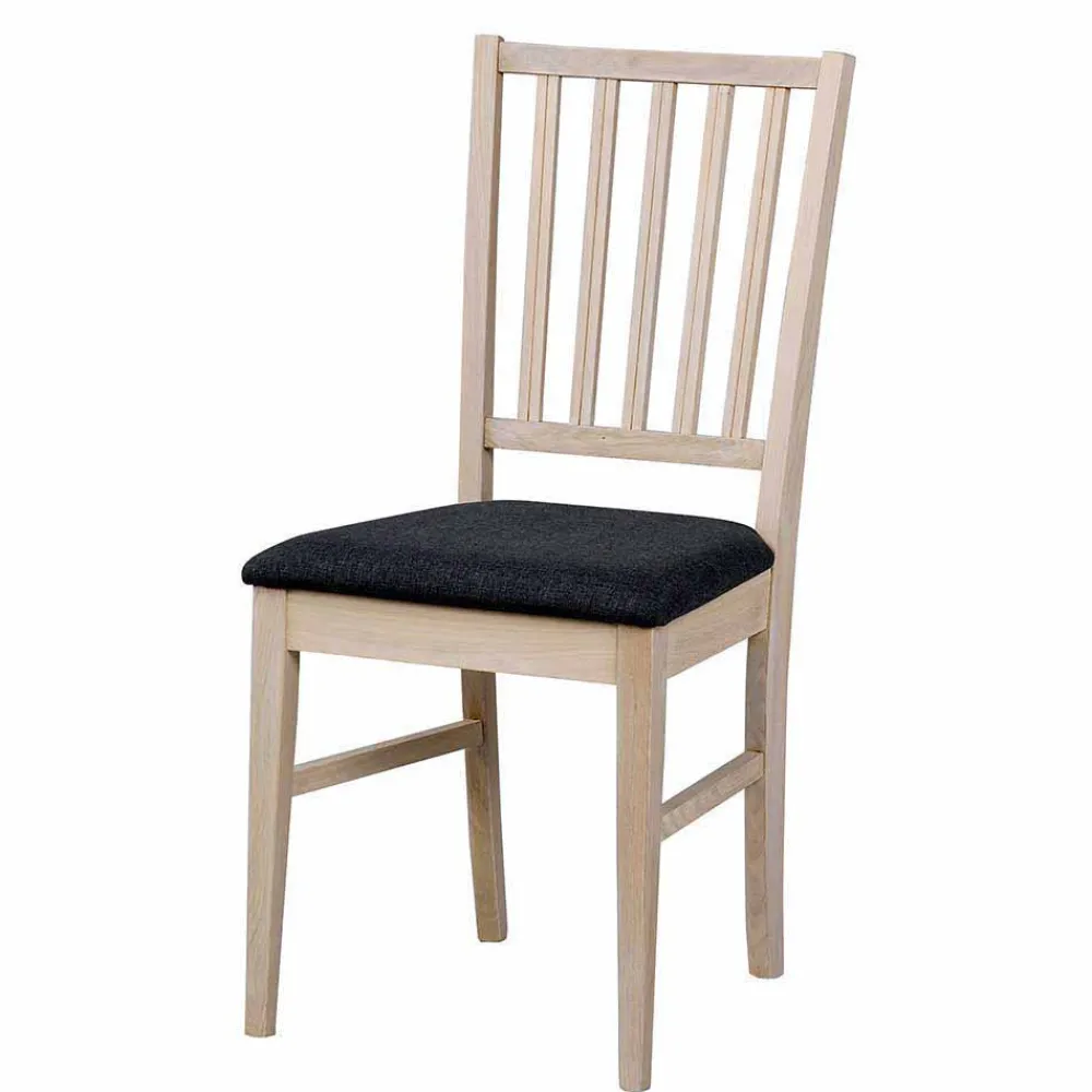 Wohnen Sitzgruppe<White Wash Esstischgruppe aus Eiche - Pessoa (fünfteilig)