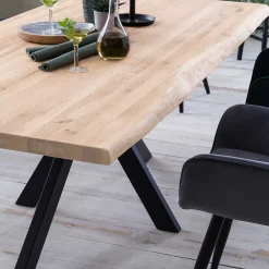 Wohnen Tische<White Wash Esszimmertisch mit Baumkante - Wieza
