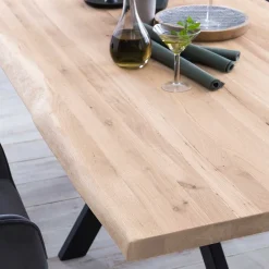 Wohnen Tische<White Wash Esszimmertisch mit Baumkante - Wieza