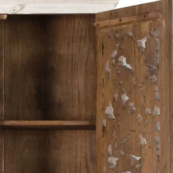 Wohnen Vitrinen<White Wash Schrank - dekoratives Design - Snake
