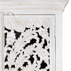 Wohnen Vitrinen<White Wash Schrank - dekoratives Design - Snake