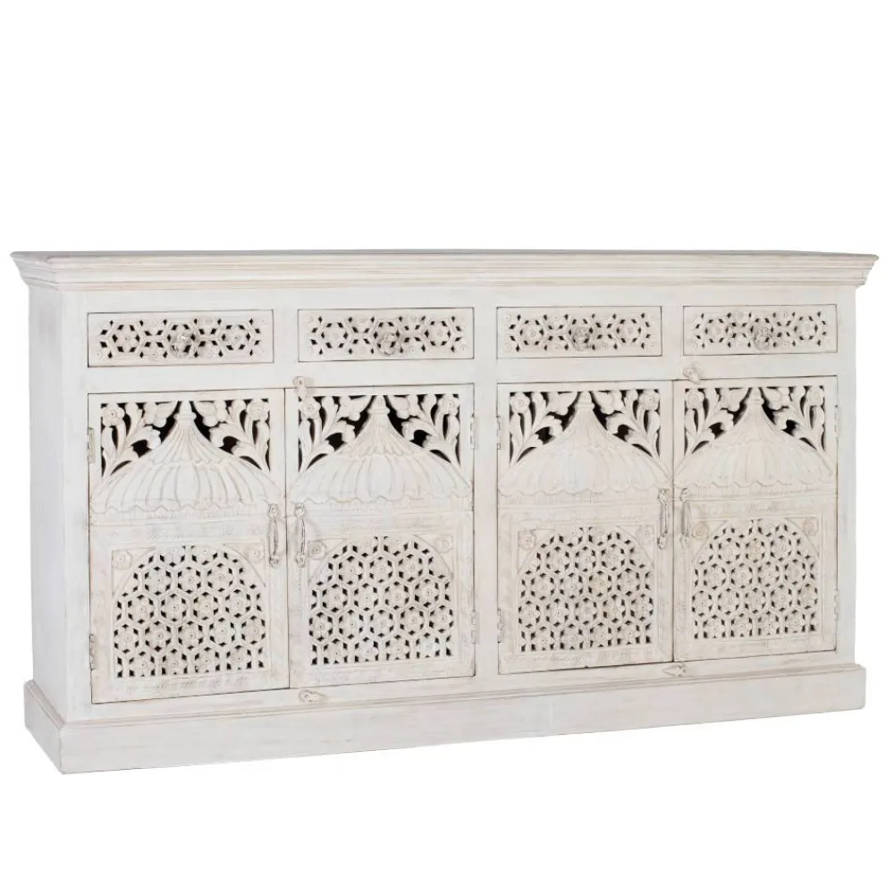 Wohnen Sideboards<White Wash Sideboard im orientalischen Stil - Capo